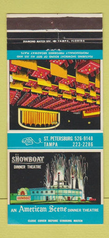 Matchbook Cover - Showboat Dinner Theatre St Petersburg Tampa FL 30 Strike