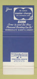 Matchbook Cover - 1st National Bank Gainesville FL 30 Strike