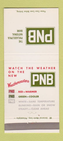 Matchbook Cover - Philadelphia National Bank PA 30 Strike