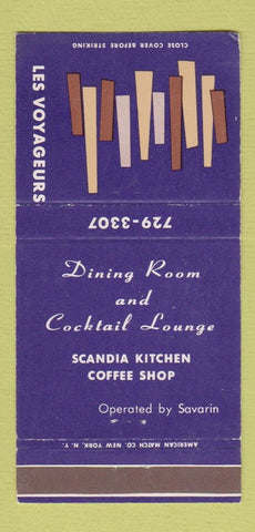 Matchbook Cover - Les Voyageurs Minneapolis ST Paul MN Airport 30 Strike