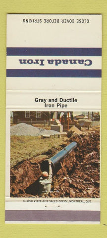 Matchbook Cover - Canada Iron Foundries  30 Strike