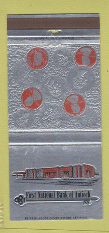 Matchbook Cover - First National Bank of Antioch IL 30 Strike