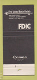 Matchbook Cover - First National Bank of Antioch IL 30 Strike