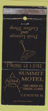 Matchbook Cover - Summit Motel Chicago IL WORN 30 Strike