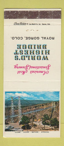 Matchbook Cover - Royal Gorge Colorado WORN 30 Strike
