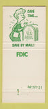 Matchbook Cover - Bank of Dwight IL 30 Strike