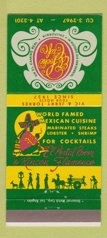 Matchbook Cover - El Poche Cafe San Gabriel CA Mexican 30 Strike