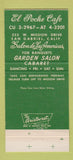 Matchbook Cover - El Poche Cafe San Gabriel CA Mexican 30 Strike