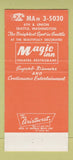 Matchbook Cover - Magic Inn Theatre Restaurant Seattle WA 30 Strike