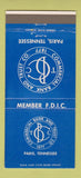 Matchbook Cover - Commercial Bank and Trust Paris TN 30 Strike