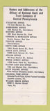 Matchbook Cover - National Bank and Trust  York Harrisburg PA 30 Strike