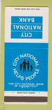 Matchbook Cover - City National Bank CT 30 Strike
