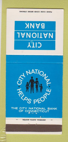 Matchbook Cover - City National Bank CT 30 Strike