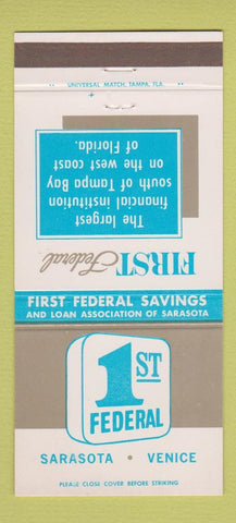 Matchbook Cover - 1st Federal Savings Sarasota Venice FL 30 Strike