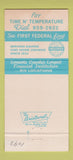 Matchbook Cover - 1st Federal Savings Sarasota Venice FL 30 Strike