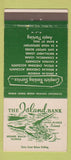 Matchbook Cover - The Island Bank Anna Maria Island Holmes Beach FL 30 Strike
