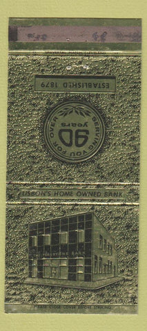 Matchbook Cover - Firestone Bank Lisbon IA WEAR 30 Strike