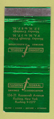 Matchbook Cover - Flushing Federal Savings NY WEAR  30 Stick