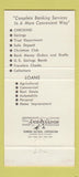 Matchbook Cover - Champaign National Bank IL 30 Strike