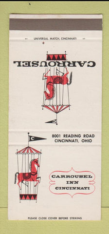 Matchbook Cover - Carrousel Inn Cincinnati OH 30 Strike