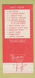 Matchbook Cover - Carrousel Inn Cincinnati OH 30 Strike