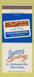 Matchbook Cover - Northeastern Ohio National Bank OH WEAR 30 Strike