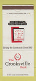 Matchbook Cover - Crooksville Bank OH 30 Strike