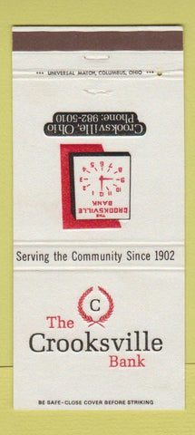 Matchbook Cover - Crooksville Bank OH 30 Strike