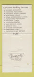 Matchbook Cover - Crooksville Bank OH 30 Strike