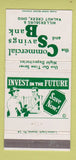 Matchbook Cover - Commercial Savings Bank Walnut Creek OH 30 Strike