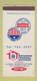 Matchbook Cover - Bayamon Federal Savings and Loan Puerto Rico 30 Strike