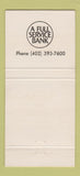 Matchbook Cover - West Omaha National Bank NE 30 Strike