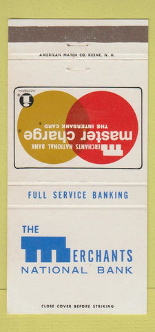 Matchbook Cover - Merchants National Bank Burlington Barre Bristol VT 30 Strike