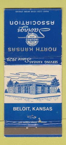 Matchbook Cover - North Kansas Savings Beloit KS WEAR 30 Strike