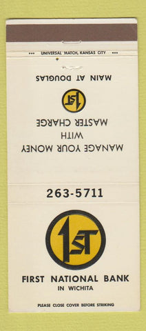 Matchbook Cover - First National Bank Wichita KS 30 Strike
