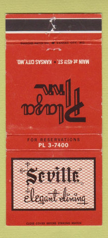 Matchbook Cover - Seville Restaurant Kansas City MO WEAR 30 Strike