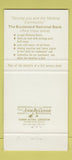 Matchbook Cover - Boulevard National Bank Denver Colorado 30 Strike