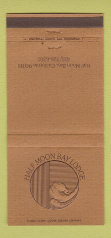 Matchbook Cover - Half Moon Bay Lodge CA 30 Strike