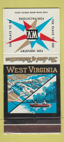 Matchbook Cover - West Virginia WV Tourism Charleston WEAR 30 Strike