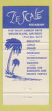 Matchbook Cover - Le Scale Restaurant Shelter Island San Diego CA 30 Strike