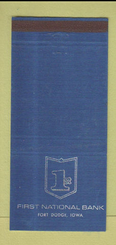 Matchbook Cover - First National Bank Fort Dodge IA 30 Strike