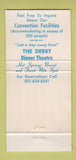 Matchbook Cover - Royale Vista Inn Hotel Hot Springs AR WEAR 30 Strike