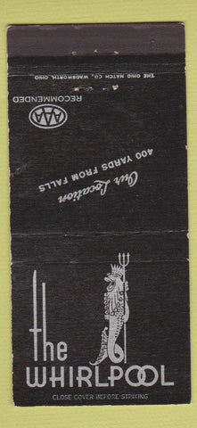 Matchbook Cover - The Whirlpool Niagara Falls NY WEAR 30 Strike