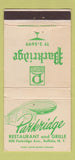 Matchbook Cover - Parkridge Restaurant Buffalo NY WORN 30 Strike