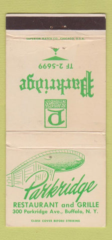 Matchbook Cover - Parkridge Restaurant Buffalo NY WORN 30 Strike