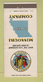 Matchbook Cover - Missouri Tourism Jefferson City MO 30 Strike