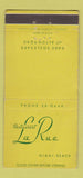 Matchbook Cover - Restaurant La Rue Miami Beach FL WORN 30 Strike
