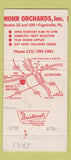 Matchbook Cover - Mohrs Fruit Apple Orchards Fogelsville PA 30 Strike