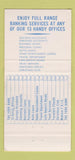 Matchbook Cover - York Bank and Trust Dover Mount Wolf Fawn Grove PA 30 Strike