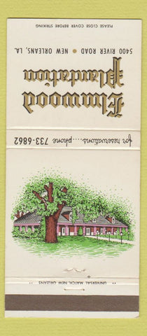 Matchbook Cover - Elmwood Plantation New Orleans LA 30 Strike